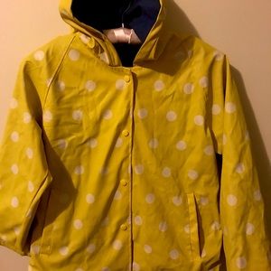 Yellow Polka Dot raincoat